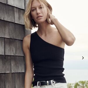 Soldout NYC One Shoulder Tank Black Small